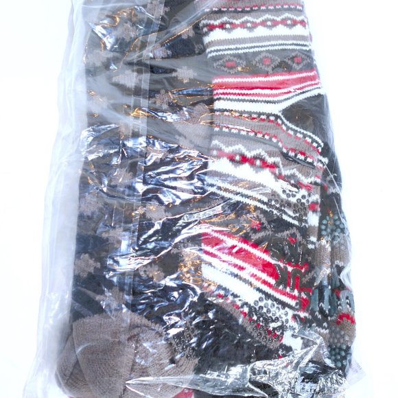 NWT Muk Luks Set of 4 Black Cozy Line Socks One Size Fits Most - Picture 2 of 2